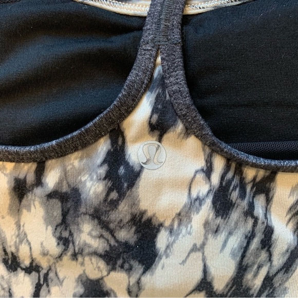 Lululemon Power Y Tank Top Great Granite Black Mojave Tan / Heathered Black | 8‌ - Picture 4 of 6